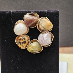 Vintage Gemstone Pin