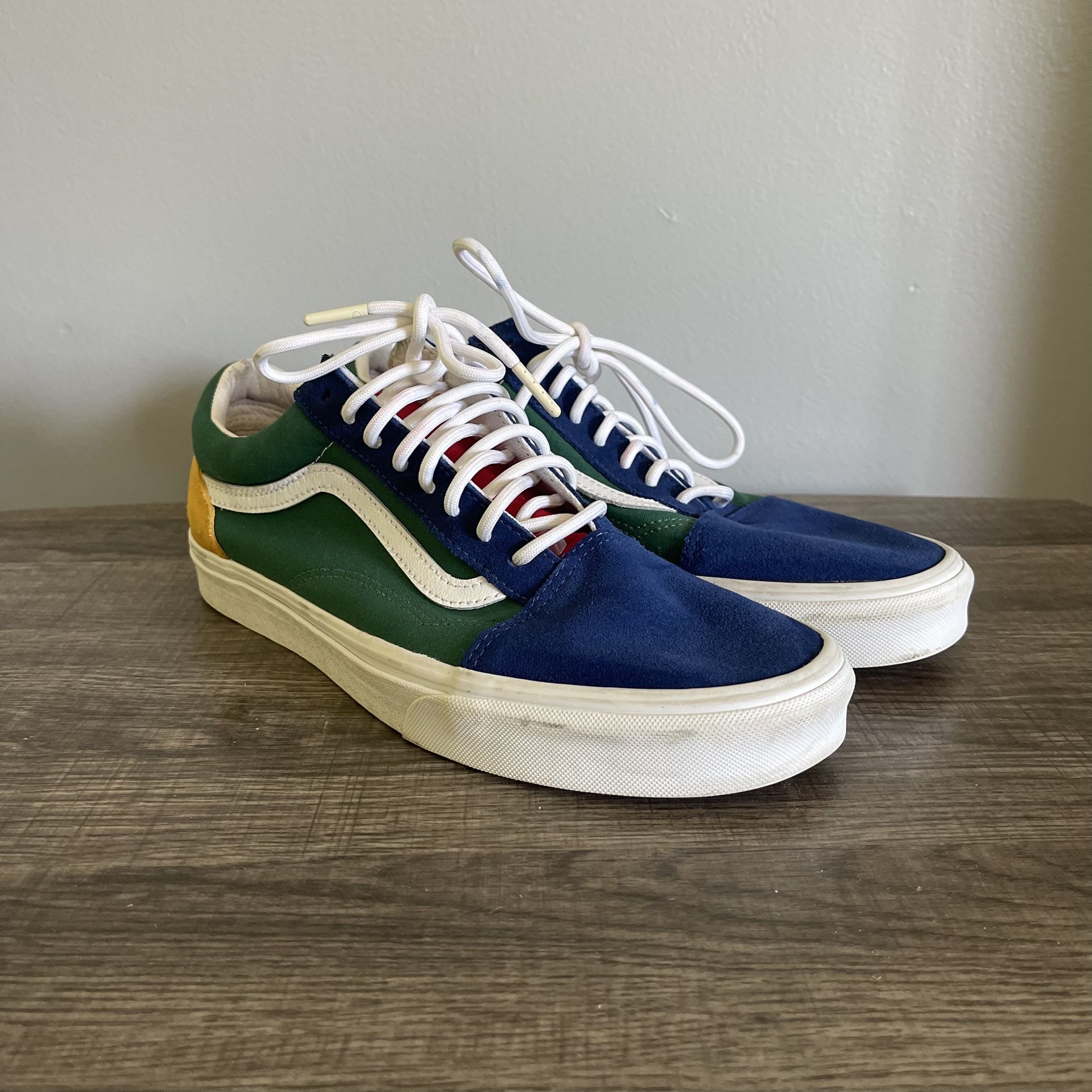 Vans Old Skool Yacht Club Unisex Colorblock Suede Sneaker Men’s 10.5 Women’s 12