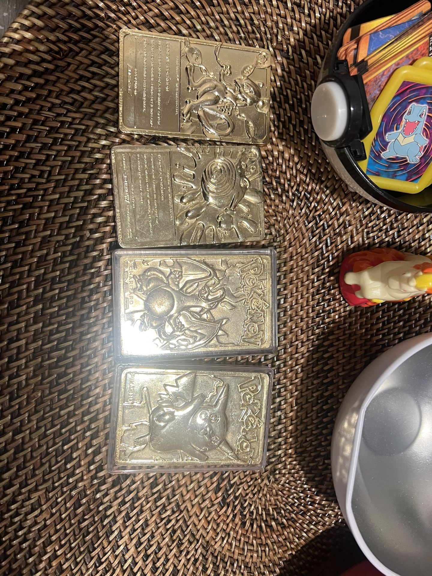 Pokemon Gold Plate Cards Etc