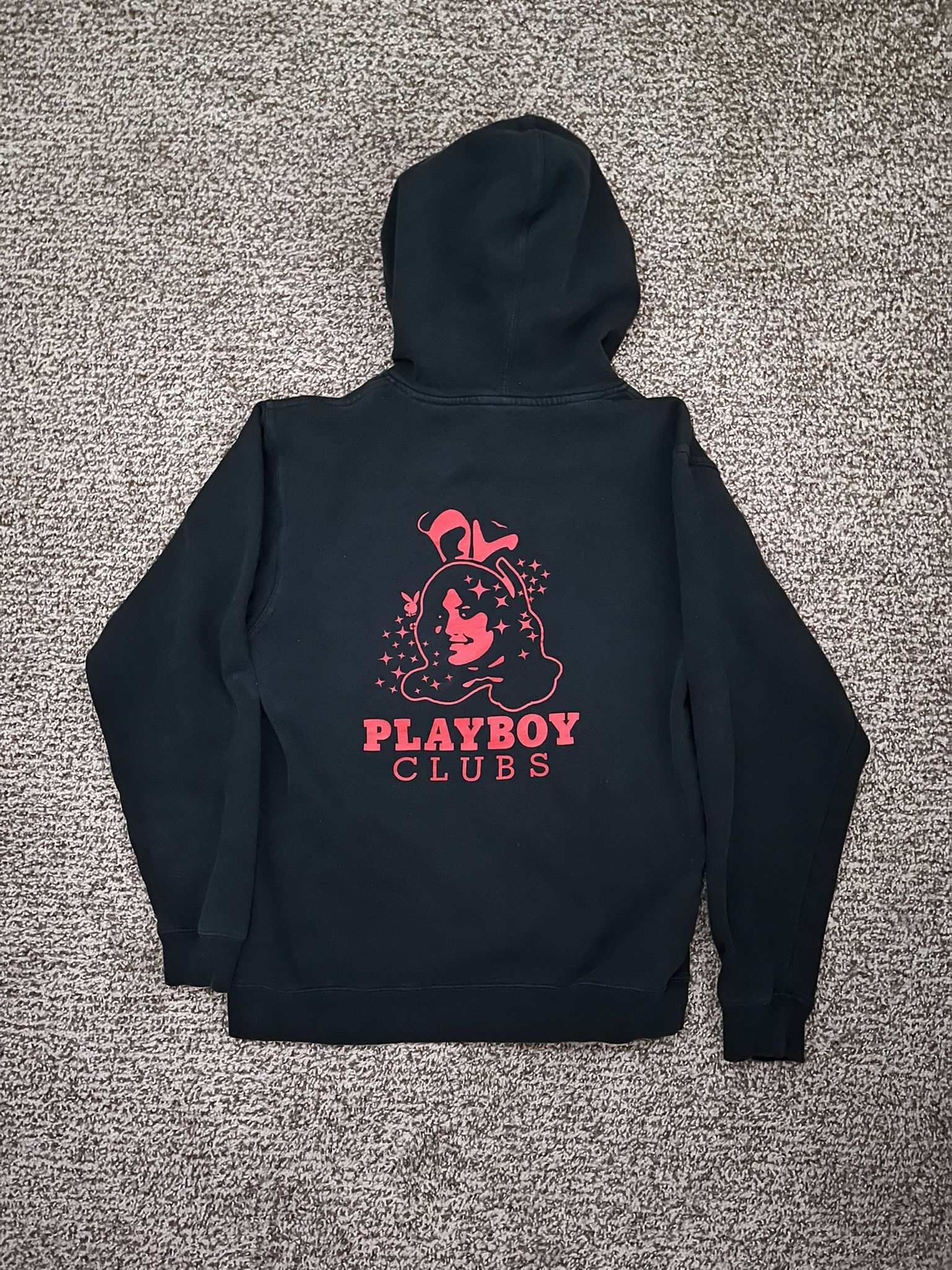 Playboy Hoodie Black/Red (S)
