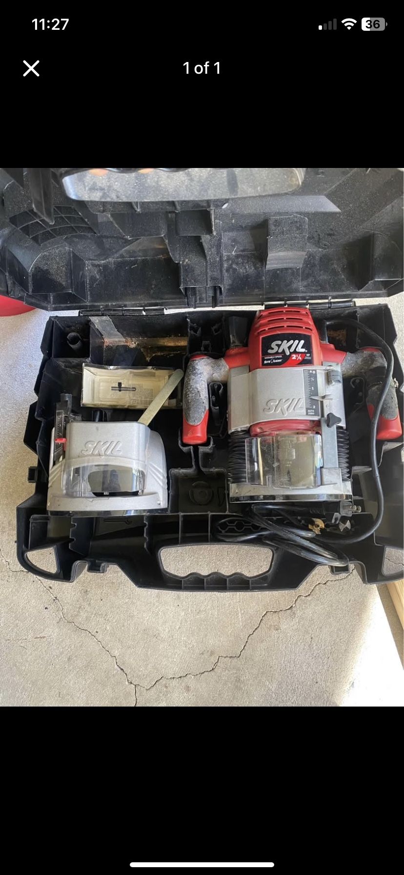 Skil Electric Router 1825 with Plunge Base 2 1/4 HP Corded Electric