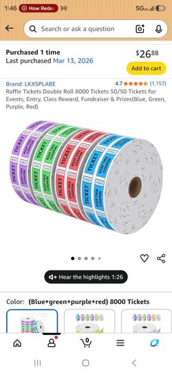 Raffle Tickets (NEW)