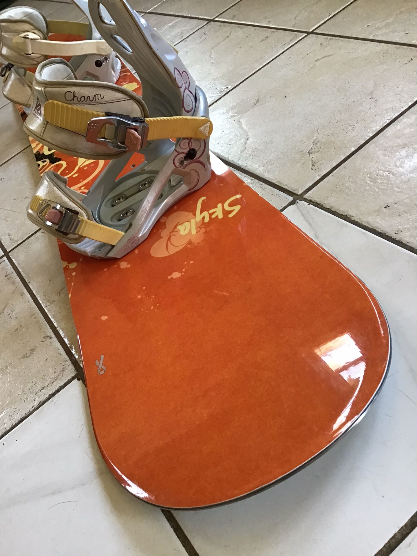 Snowboard Size 137 K2 with Small Bindings