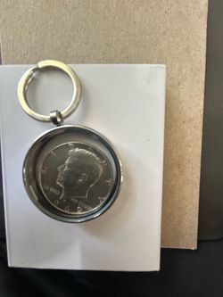 1969 Kennedy half dollar with key ring protection