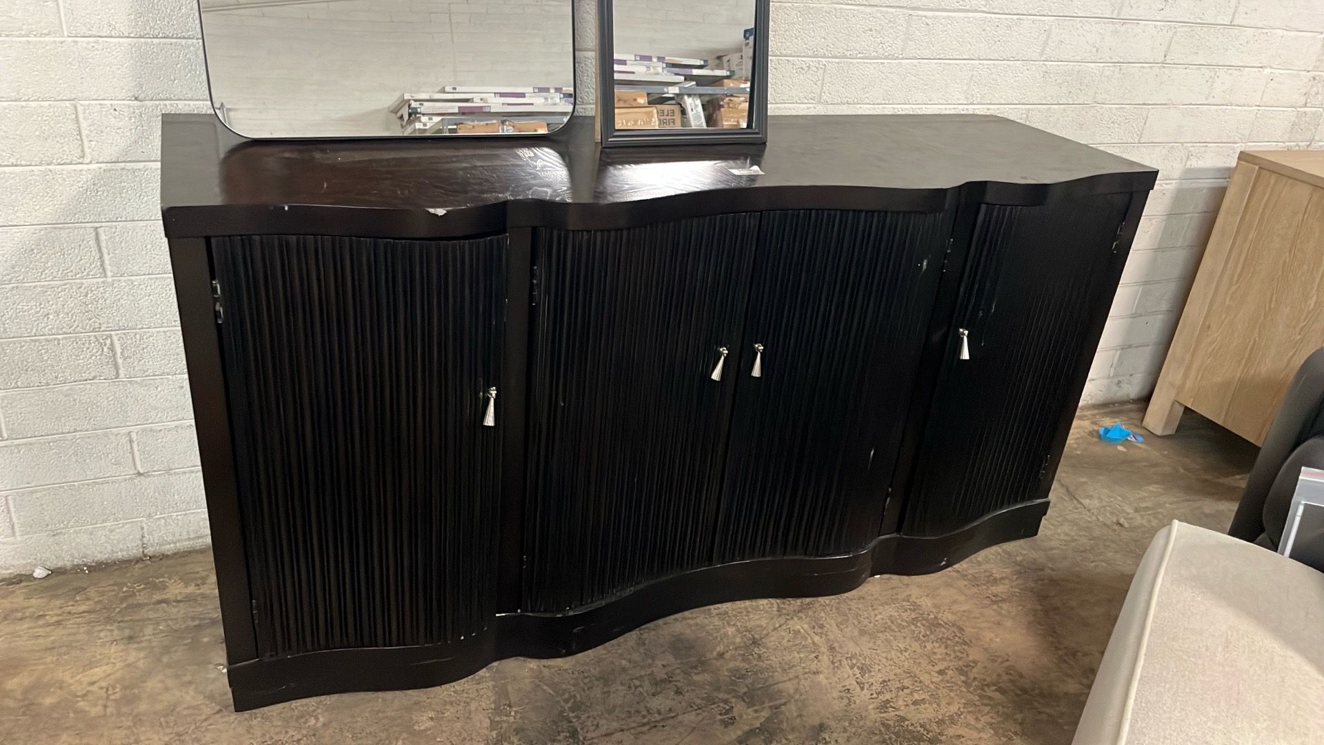 Brown TV stand