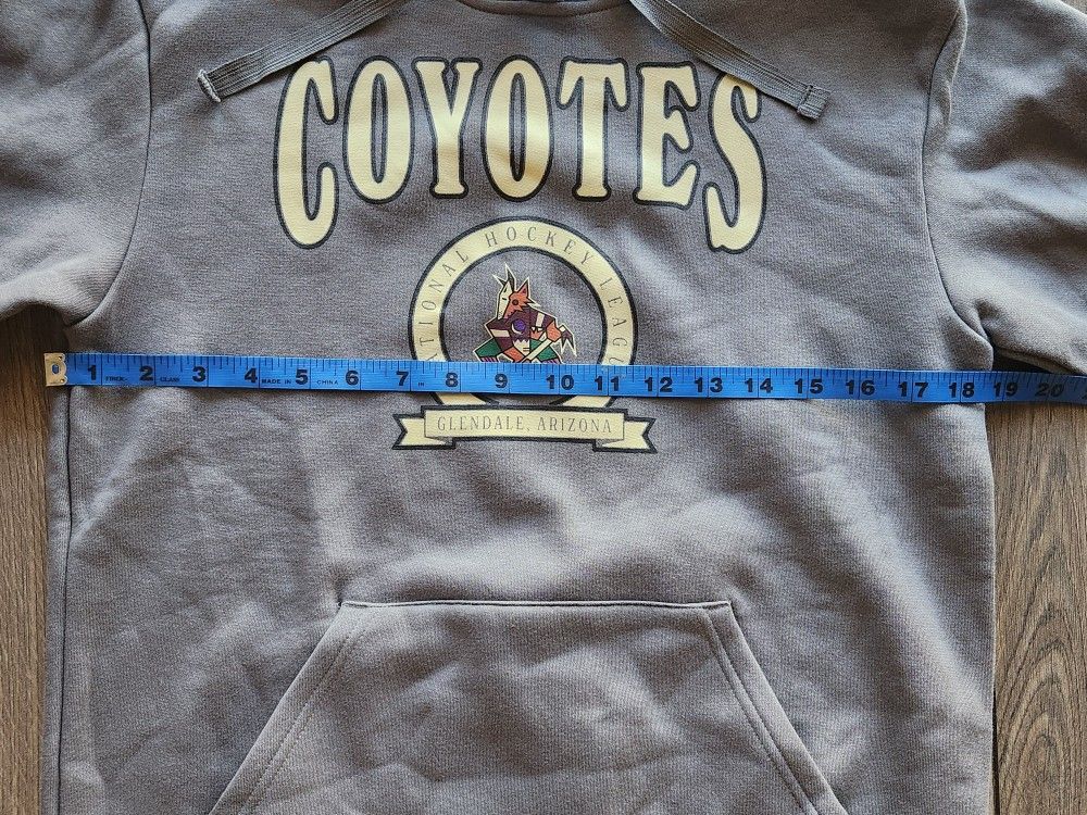 Arizona Coyotes Adidas NHL Gray Hooded Sweatshirt Size Small NWT