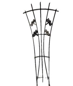 6ft Tall Iron Trellis w/ Dragonfly Accents x3 in great condition