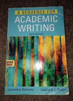 A Sequence For Academic Writing Text