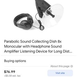 BRAND NEW LONG DIDTANCE LISTENING REC / PLAYBACK SPY DISH