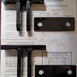 Blue Ox Bumper Mount Rated For 5000 lbs