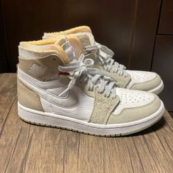  Wmns Air Jordan 1 High Zoom Comfort 'Olive Aura‘size 7