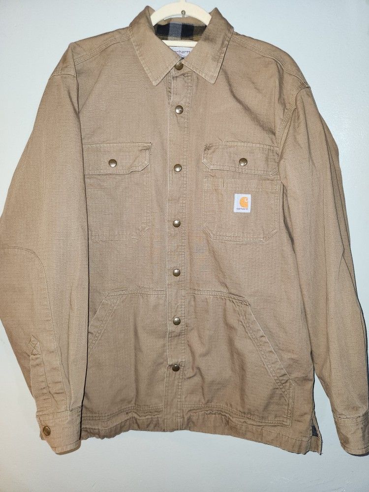 Carhartt Men's Long Sleeve Dark Khaki Shirt