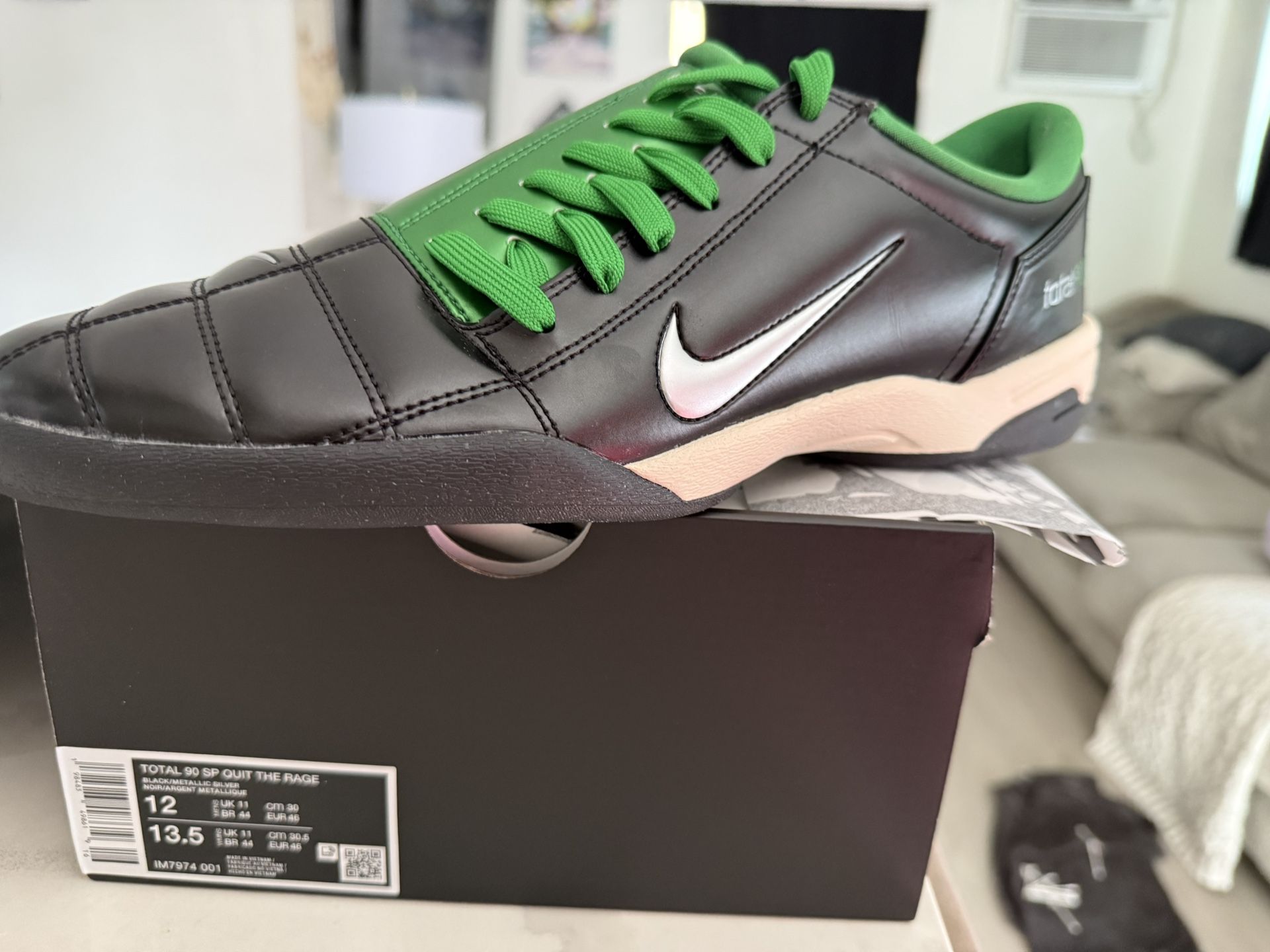 Nike Total 90 SP SWOOSH Quit The Rage Size 12