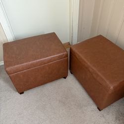 Two Luxury Ottomans