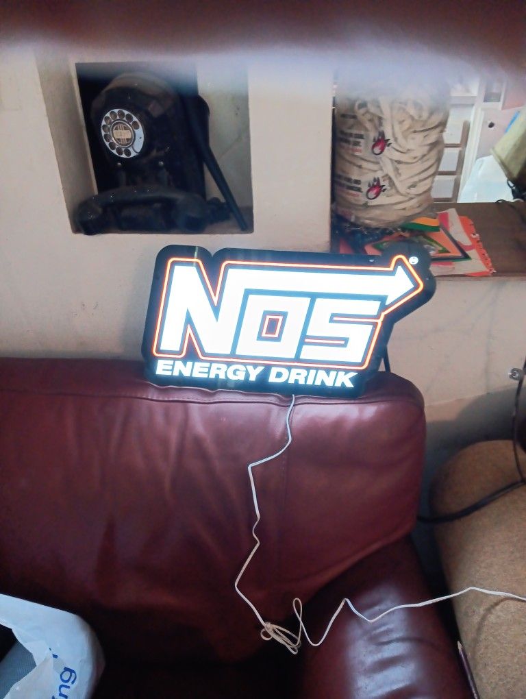 Nos Energy Drink Led Wall Hanger