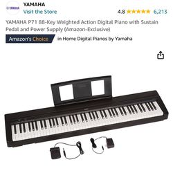 Yamaha Weighted Keys Piano With Stand 