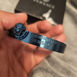 unisex navy blue bracelet original size medium Versace