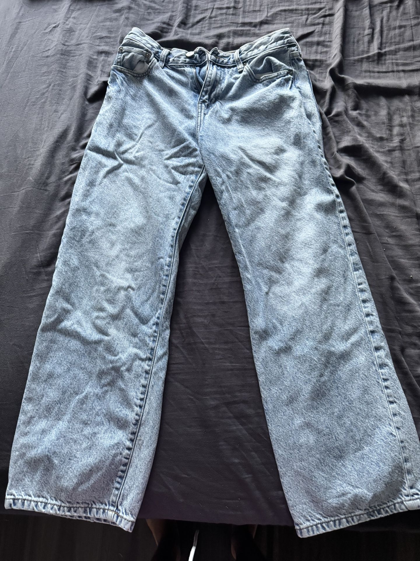 28x30 Light Blue Wash Baggy Jeans PacSun