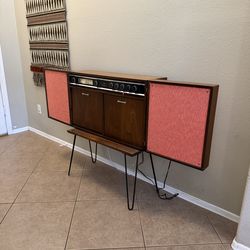 Vintage MCM 1960s General Electric "Consolette" Stereo