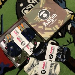 Bape 5 pack Socks new
