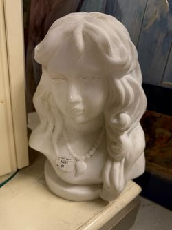 White marble Female Bust Sculpture