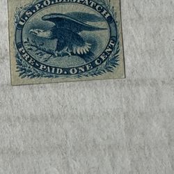 United States LO5 Cut Square American Eagle Mint Hinged 