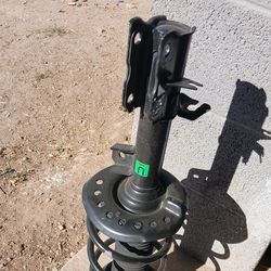 Black Front Strut Assembly pair with Spring