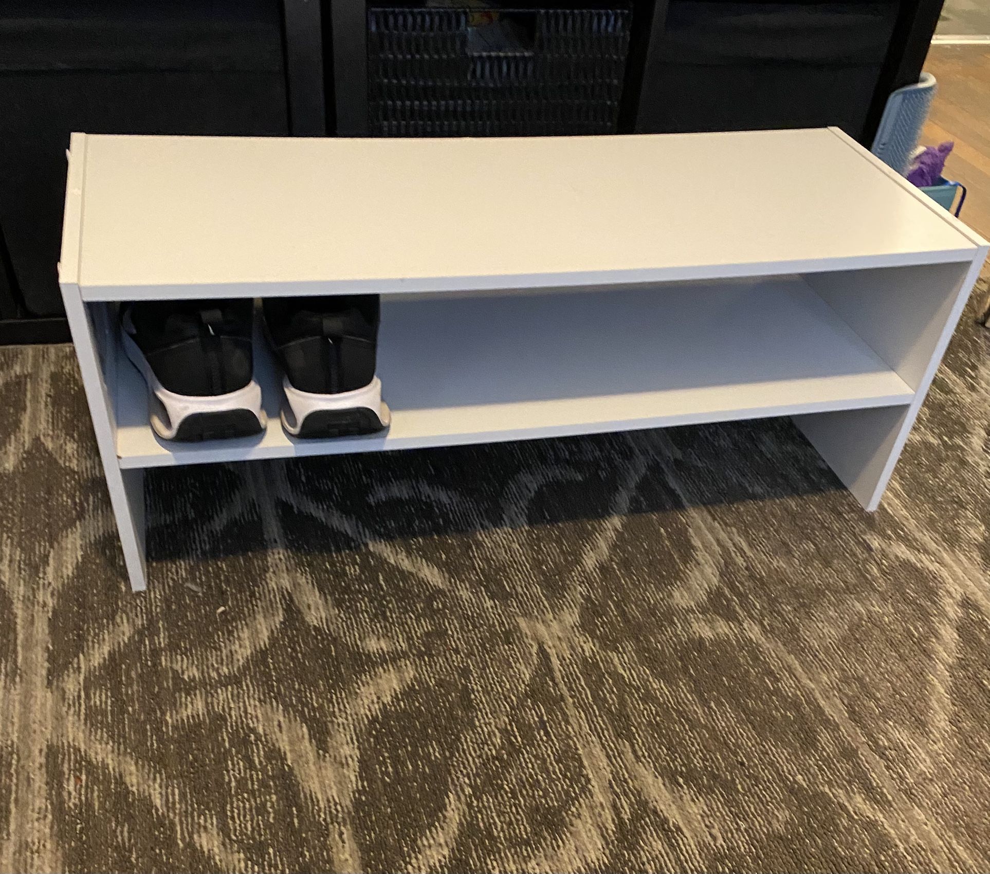 White shoe rack