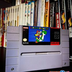 Super Mario World (1991) SNES Super Nintendo 