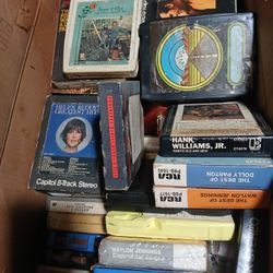 Box Full Of  8 Track Tapes(various artists)