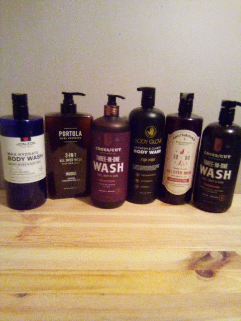 Men's Body Wash With Pumps 32-33.8 Fl Oz $6 Each