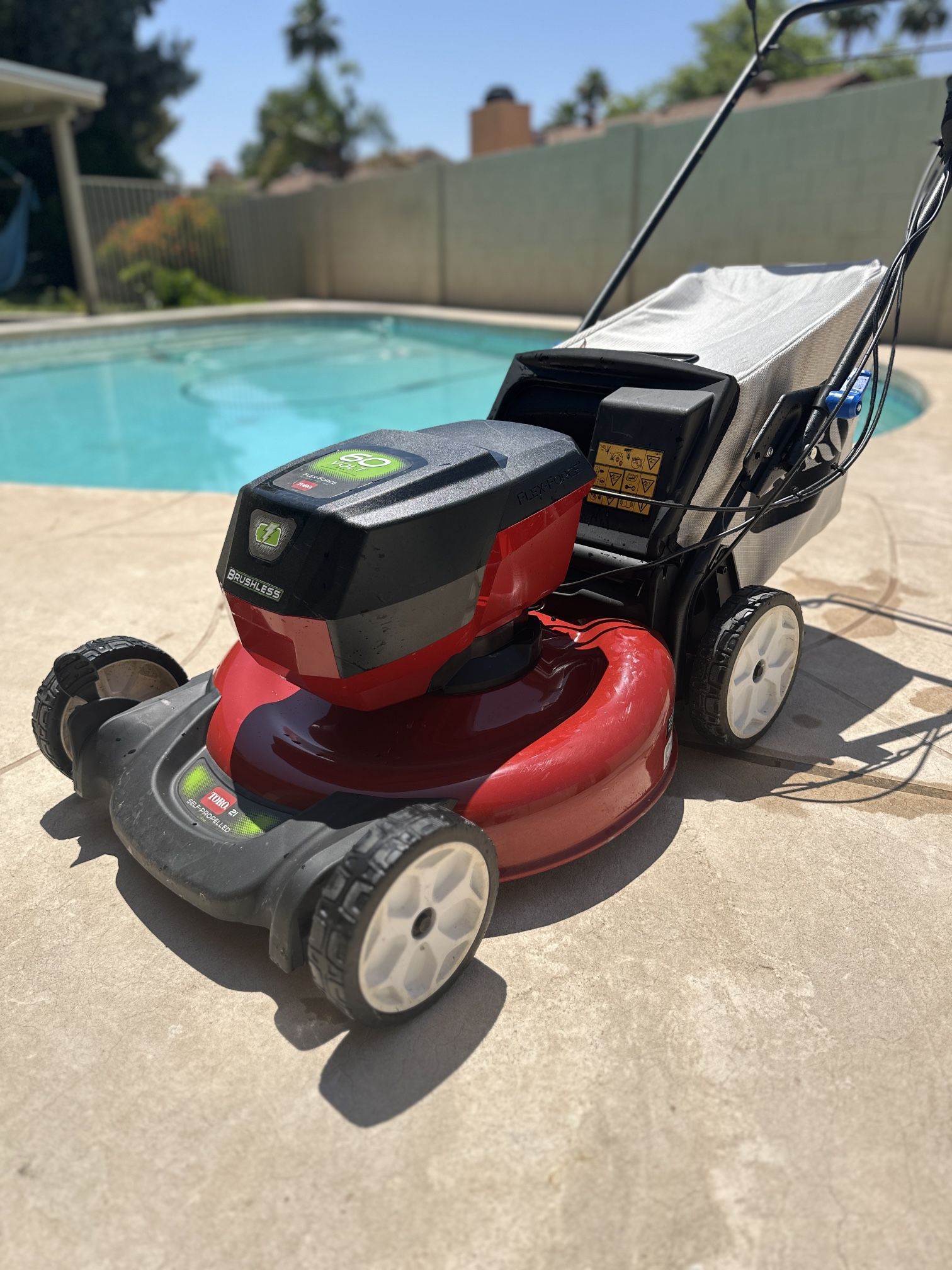 TORO 60v 21in Lawn Mower Lawnmower Self Propelled