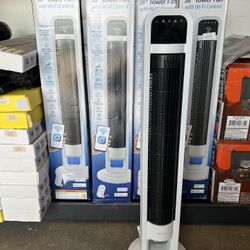OmniBreeze Tower Fan with Internal Oscillation and Wi-Fi