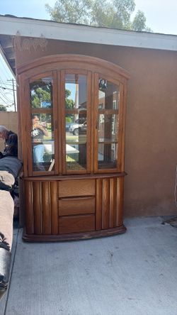China cabinet with light
