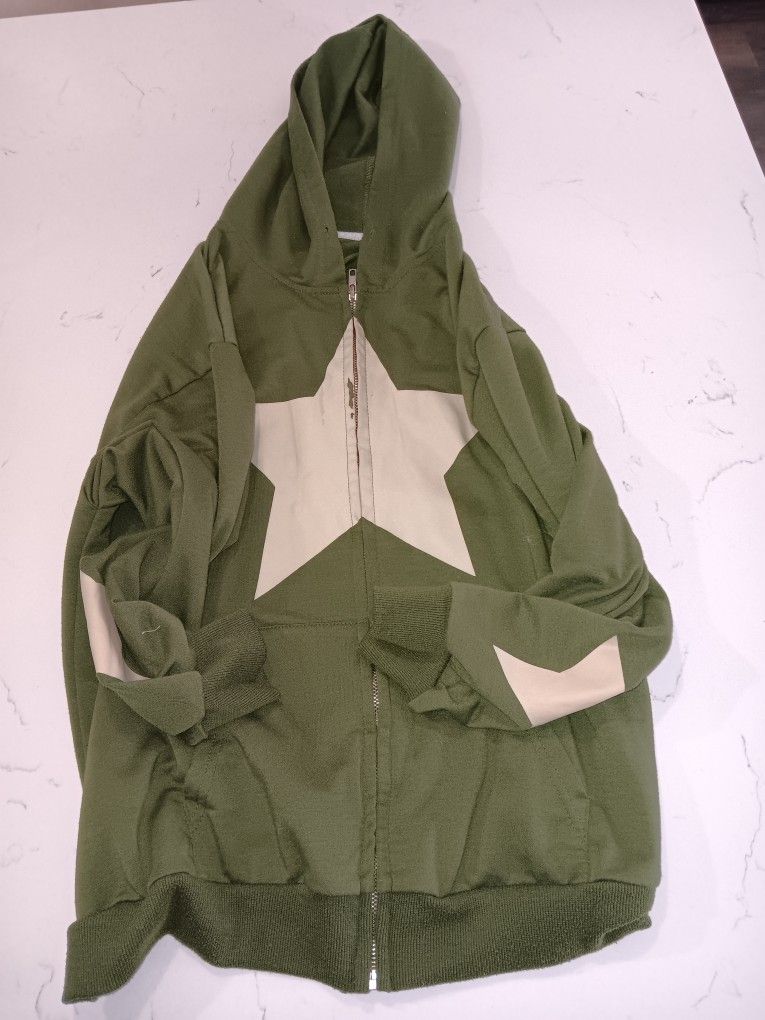 Star Green Hoody Jacket