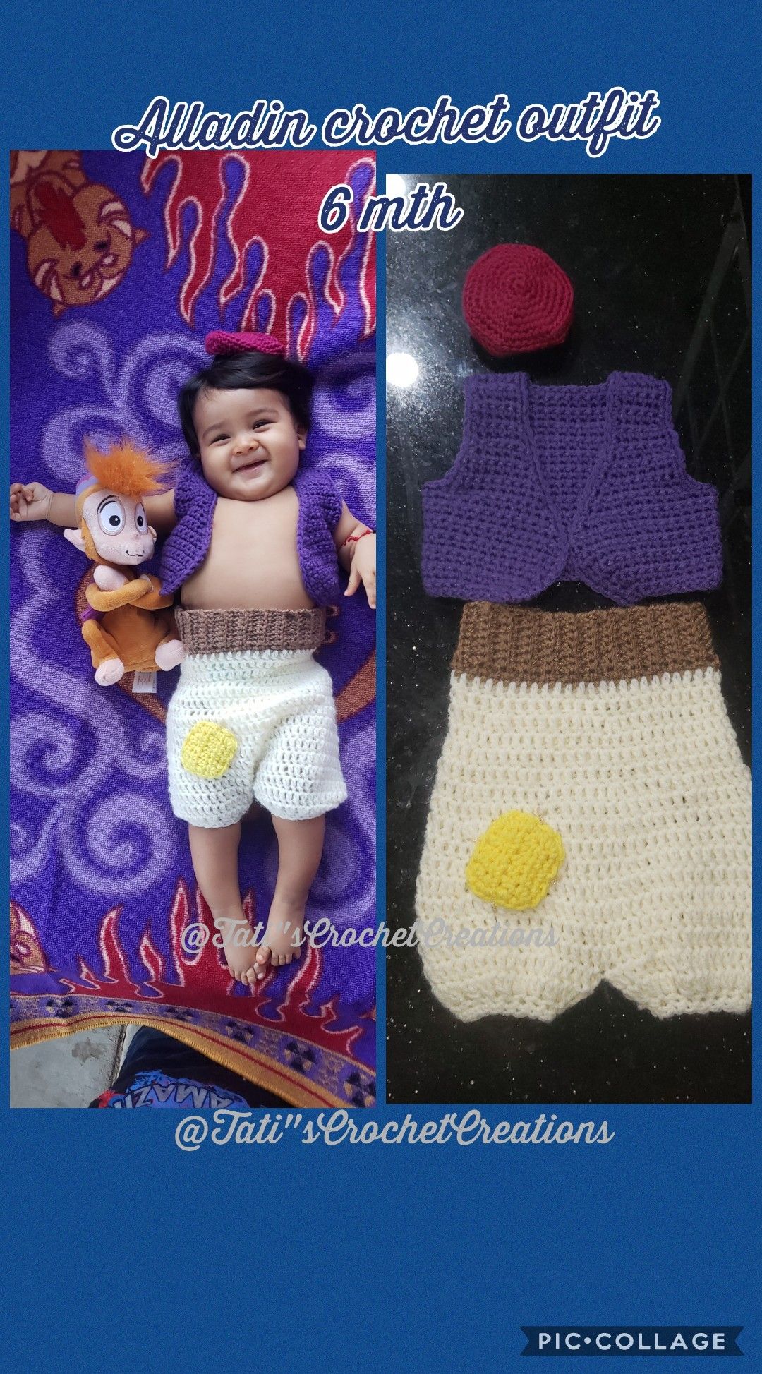 Alladin crochet outfit