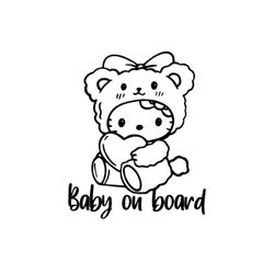 Hello Kitty Baby On Board 