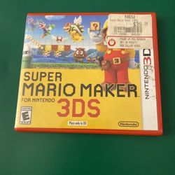 Super Mario Maker Nintendo 3Ds