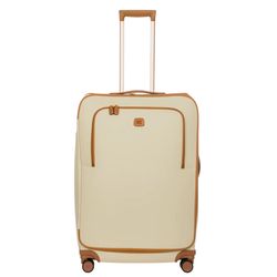 BRIC’S Firenze Designer Luggage – 32” Large Spinner Cream Color, USED