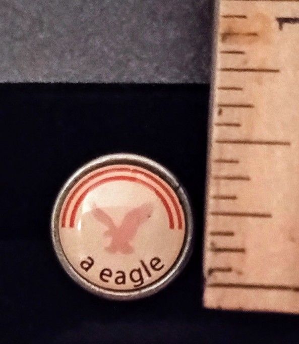 American Eagle Advertising Pink With Partial Rainbow Collectible Lapel Pin A-1