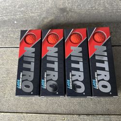 Nitro Tour Distance Soft 12 Pack  Red Ultrasoft 65 Compression Golf Balls New