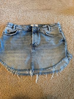 Free people, jean skirt  size M