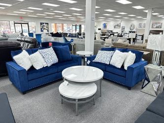 Brand New Transitional Style Velvet Sofa in Various Colors With Toss Cushions