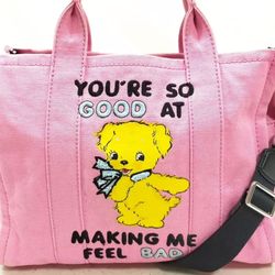 RARE Marc Jacobs Magda Archer tote bag “You're so good at making me feel bad” tote