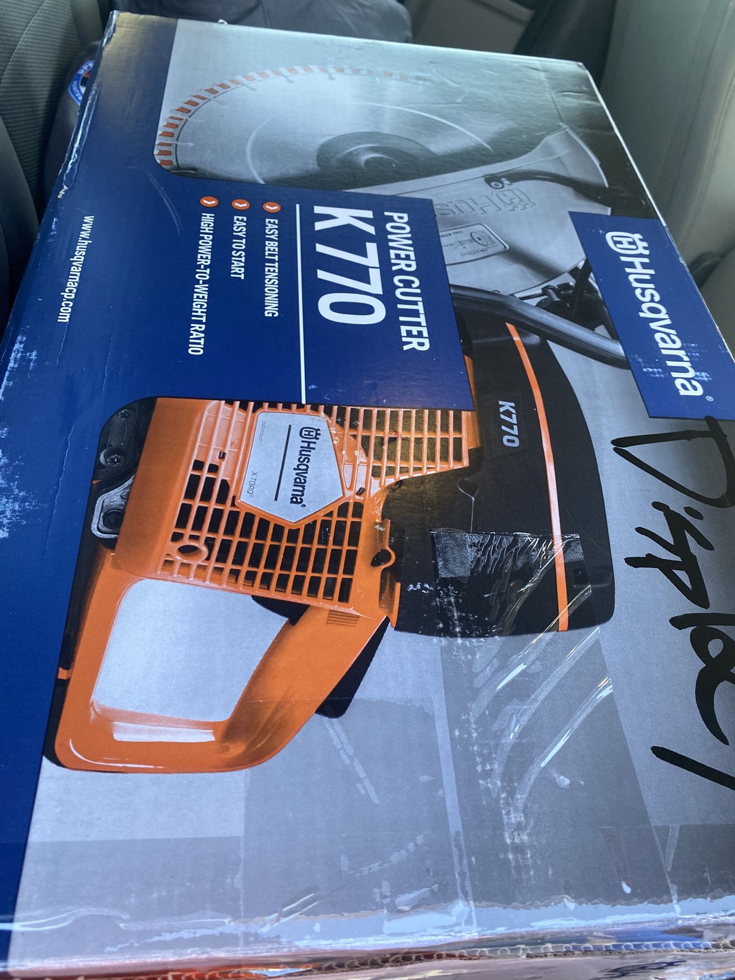 Husqvarna Concrete Saw. 770 Gas Powered