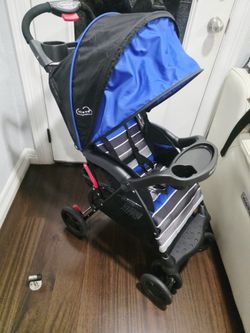 Kolcraft  Cloud Sport Lightweight Royal Blue Stripes