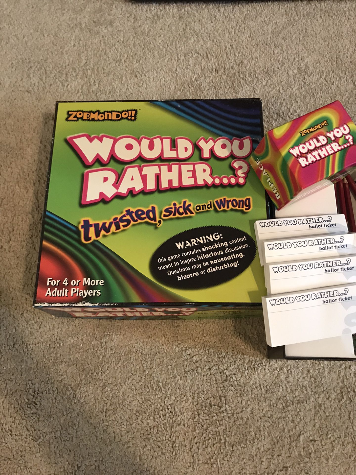Would You Rather Twisted, Sick and Wrong Board Game
