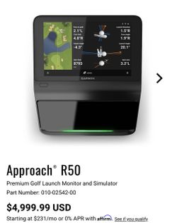 Garmin Approach R50 Golf Launch Monitor (New)