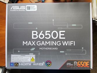 ASUS B650E MAX GAMING WIFI AMD AM5 ATX Motherboard - New/sealed