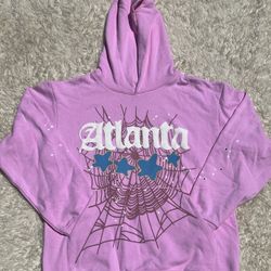 pink atlanta sp5der hoodie